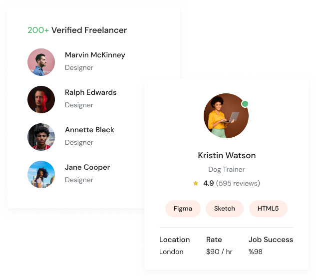 Verified freelancer highlight